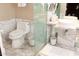 Clean bathroom with modern vanity and walk-in shower at 4381 W Flamingo Rd # 8320, Las Vegas, NV 89103