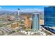 Aerial view of high-rise building and surrounding area at 2700 Las Vegas Blvd # 4003, Las Vegas, NV 89109