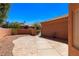 Landscaped side yard with a walkway leading to the house entrance at 437 Via Ventana Dr, Mesquite, NV 89027