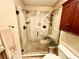 Bathroom with granite vanity, large mirror, and walk-in shower at 3550 Bay Sands Dr # 3055, Laughlin, NV 89029