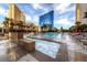 Resort-style pool with cabanas and spa at 135 E Harmon Ave # 1518, Las Vegas, NV 89109