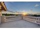 Rooftop deck with balustrade and sunset views at 7 Ayden Dr, Henderson, NV 89052