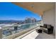 Relax on this large balcony overlooking the city and mountains at 2777 Paradise Rd # 3704, Las Vegas, NV 89109