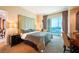 Luxurious bedroom with a king-size bed and stunning views at 135 E Harmon Ave # 3014, Las Vegas, NV 89109