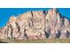 View of large rock mountain face and desert landscape at 14525 Heyer Way, Las Vegas, NV 89161