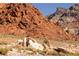 View of red rock formations and desert landscape at 14525 Heyer Way, Las Vegas, NV 89161