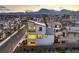 Aerial view of home with mountain backdrop at 642 Angel Aura St, Las Vegas, NV 89138