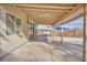 Spacious covered patio overlooking backyard at 5410 S Mojave Rd, Las Vegas, NV 89120