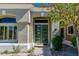 Modern front door entry with attractive landscaping at 10309 Saugus Dr, Las Vegas, NV 89134