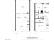 Two-story floor plan of a home with 3 bedrooms and 2 car garage at 4242 Venus Falls Ave, North Las Vegas, NV 89084