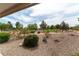 Landscaped backyard with golf course views at 7925 Fantail Dr, North Las Vegas, NV 89084