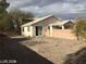 Large backyard with gravel and a block wall at 529 Quail Bird Pl, Henderson, NV 89052