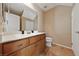 Clean bathroom with updated vanity and tile flooring at 9331 Hilgard Ave, Las Vegas, NV 89178