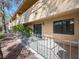 Private patio with metal fencing, offering a peaceful outdoor space at 2851 S Valley View Blvd # 1150, Las Vegas, NV 89102