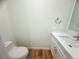 Small powder room with toilet and sink at 6440 Montclair St, Pahrump, NV 89061