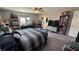 Main bedroom with king bed, TV and lots of storage at 3835 E Weld Ave, Pahrump, NV 89061