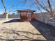 Small wooden shed in backyard at 4808 Everman Dr, Las Vegas, NV 89122