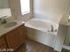 Bathroom with bathtub and vanity at 1083 Sterling Peak St, Las Vegas, NV 89110