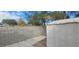 Backyard with storage shed and block wall at 3214 Anacapa Way, Las Vegas, NV 89146