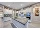 Gourmet kitchen with center island and high-end finishes at 593 Desert Bluebell Ct, Henderson, NV 89011