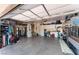 Large garage with ample storage and shelving at 11220 Romette Ct, Las Vegas, NV 89141