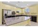 Modern kitchen with stainless steel appliances and granite island at 3012 Chiefs Ct, North Las Vegas, NV 89032