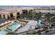 Aerial view of resort-style pool and surrounding amenities at 145 E Harmon Ave # 1118, Las Vegas, NV 89109