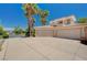 Three-car garage with a spacious driveway at 3785 Mesa Linda Dr, Las Vegas, NV 89120