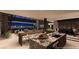 Modern kitchen with large island and city views at 12 Chisel Crest Ct, Henderson, NV 89012