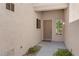 Covered entryway with door and side window at 10024 Bundella Dr, Las Vegas, NV 89134