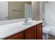 Bathroom with single vanity and bathtub at 8225 Romantic Sunset St, Las Vegas, NV 89131