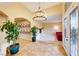 Elegant entryway with chandelier and views to living areas at 915 Calville Estates Ct, Henderson, NV 89015