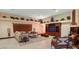 Living room with comfortable seating and built-in shelving at 520 Swallow Cv, Boulder City, NV 89005