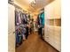 Large walk-in closet with ample shelving and hanging space at 2257 Candlestick Ave, Las Vegas, NV 89052