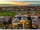 Luxury home with solar panels and panoramic city views at 2548 Forest City Dr, Henderson, NV 89052