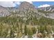 Aerial of home community with mountain backdrop at 4785 Knotty Pine Way, Mount Charleston, NV 89124