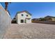 House backyard view with gravel and block wall at 10401 Daisy Dawn Ct, Las Vegas, NV 89129