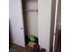 Double-door closet with a wood closet rod at 936 Via Vannucci Way, Henderson, NV 89011