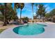 Enjoy this refreshing pool and spa in your backyard at 6356 Canyon Ridge Dr, Las Vegas, NV 89108