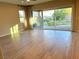 Living room with sliding doors leading to the backyard at 6483 Dove Point Pl, Las Vegas, NV 89130