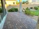 Covered patio with brick pavers, perfect for outdoor entertaining at 6483 Dove Point Pl, Las Vegas, NV 89130