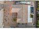 Directly above view of house, yard, and pool at 8931 W Hammer Ln, Las Vegas, NV 89149