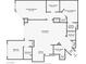 Floor plan showing primary bedroom, living room, kitchen, and two bathrooms at 2777 Paradise Rd # 502, Las Vegas, NV 89109