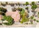 An aerial view showcasing the property's expansive layout, landscaping, and surrounding area at 1860 E Ford Ave, Las Vegas, NV 89123