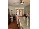 Dining room with hardwood floors and a large table at 4224 Falcon Hill St, North Las Vegas, NV 89032