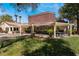 Community patio area with tables, chairs, and pergola at 7885 W Flamingo Rd # 1161, Las Vegas, NV 89147