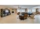 Living room with fireplace and large screen TV at 6116 Twilight Cove Cir, Las Vegas, NV 89131