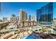 Resort-style pool with ample deck space and city views at 135 E Harmon Ave # 809, Las Vegas, NV 89109