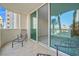 Private balcony with seating and resort views at 2877 Paradise Rd # 304, Las Vegas, NV 89109