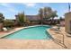 Inviting community pool with lounge chairs and patio at 1868 Avacado Ct, Henderson, NV 89014